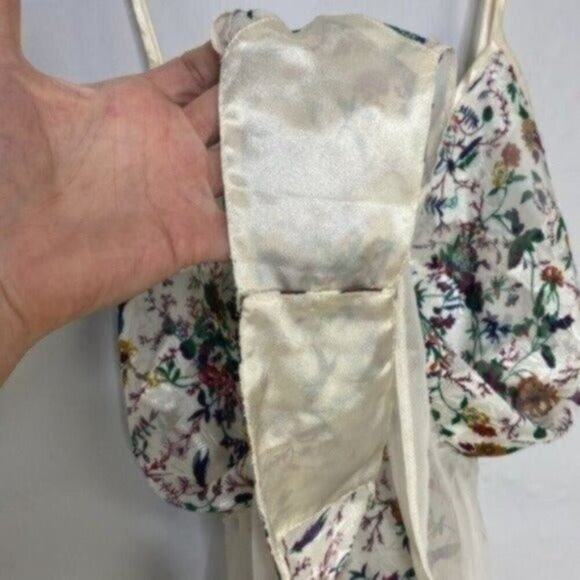 Vintage Victoria's Secret Gold Label Floral Satin Teddy - Picture 5 of 5